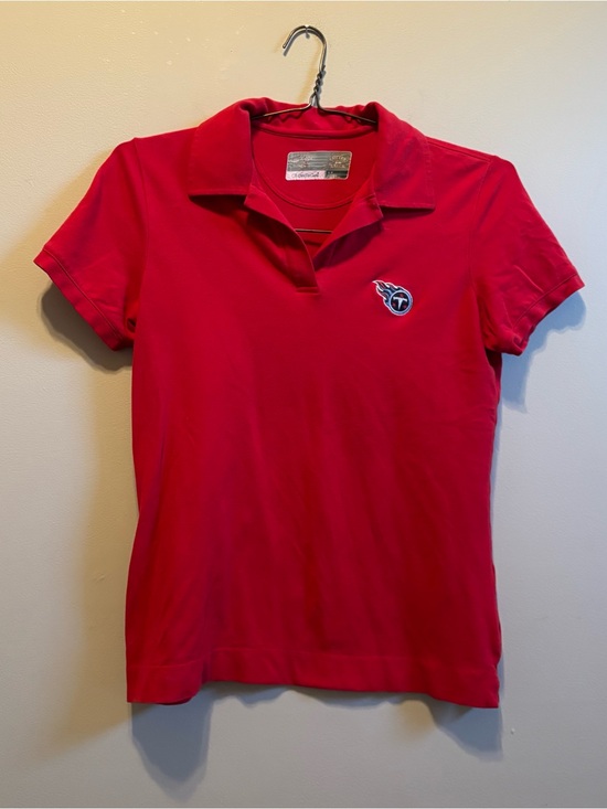 Cutter & Buck Tops - Cutter & Buck Red Polo Top with Tennessee Titans Logo